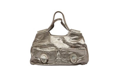 Lot 449 - Anya Hindmarch Metallic Silver Tote