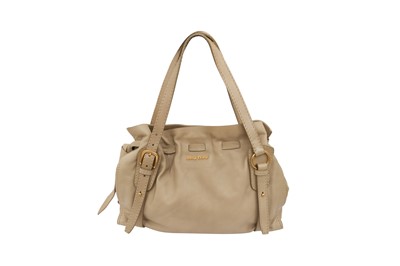 Lot 235 - Miu Miu Beige Hobo Bag