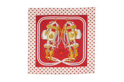 Lot 54 - Hermes 'Brides De Gala' Love Silk Scarf