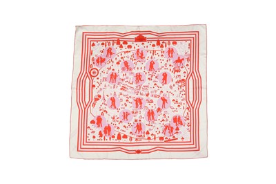 Lot 55 - Hermes 'Les Nouveaux Amoureux De Paris' Silk Scarf