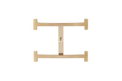 Lot 296 - Hermes Gold Inox Ag H Obstacle Belt Buckle