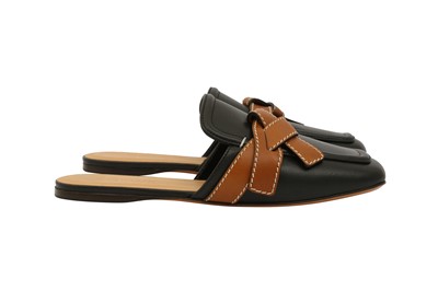Lot 262 - Loewe Black Gate Flat Mule - Size 39