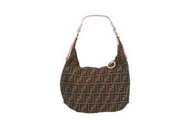 Lot 189 - Fendi Tobacco Zucca Hobo Bag