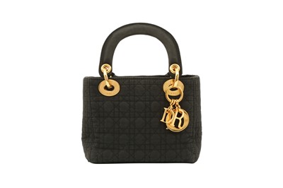 Lot 311 - Christian Dior Black Mini Lady Dior Bag
