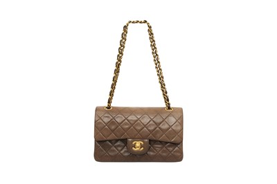 Lot 173 - Chanel Brown Small Double Flap Bag