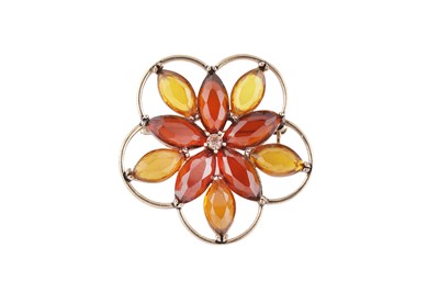 Lot 10 - A COSTUME JEWELLERY BROOCH BY MONET