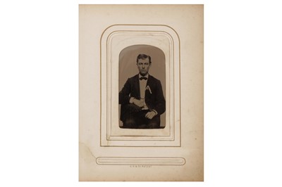 Lot 154 - An American Tintype Carte De Visite Album, c.1860s
