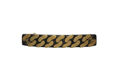 Lot 334 - Chanel Black CC Logo Hairclip