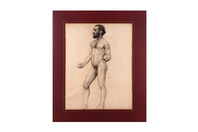 Lot 1014 - TWO ACADEMIC NUDE DRAWINGS, FRENCH SCHOOL