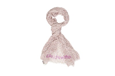 Lot 30 - Louis Vuitton Stephen Sprouse Pink Leopard Print Scarf