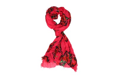 Lot 10 - Louis Vuitton Stephen Sprouse Fuchsia Monogram Roses Scarf