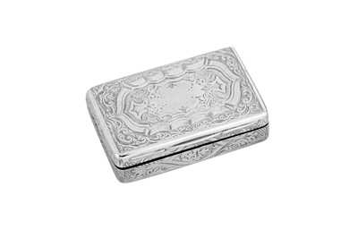 Lot 6 - A Victorian sterling silver vinaigrette, London 1851 by Charles Rawlings and William Summers