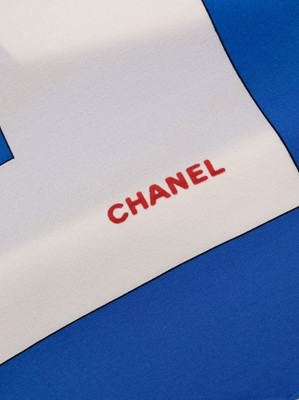 Lot 116 - Chanel CC Logo Square Silk Print Scarf
