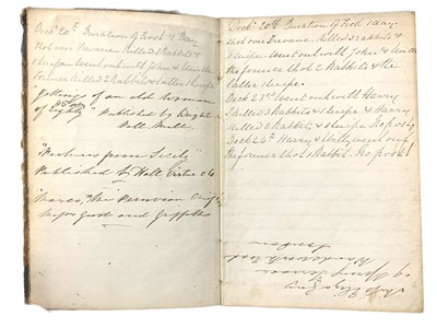 Lot 235 - Travel Diary to Egypt Oct. 1863 – Feb. 1864