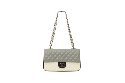 Lot 78 - Chanel Tri Colour Medium Single Flap Bag
