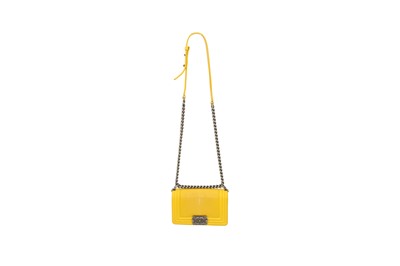 Lot 155 - λ Chanel Yellow Stingray Small Boy Bag