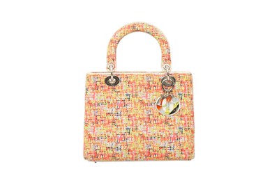 Lot 161 - Christian Dior Tweed Medium Lady Dior Bag