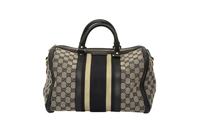 Lot 126 - Gucci Beige Monogram Web Boston Bag