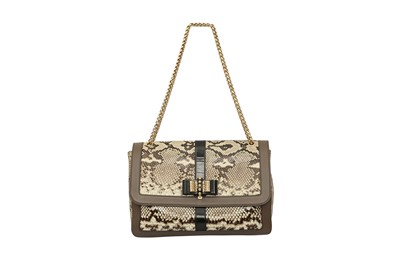 Lot 183 - λ Christian Louboutin Natural Python Sweet Charity Bag