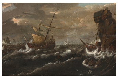 Lot 10 - ATTRIBUTED TO BONAVENTURA PEETERS THE ELDER (ANTWERP 1614-1652 HOBOKEN)