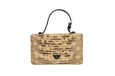 Lot 231 - λ Prada Beige Ombre Lizard Mini Top Handle Bag