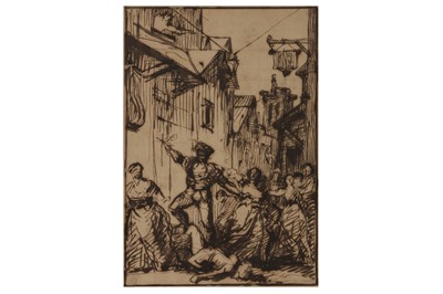 Lot 89 - ATTRIBUTED TO SIR DAVID WILKIE, R.A. (CULTS 1785 - 1811 MALTA)