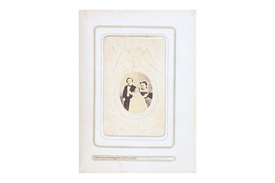 Lot 185 - A Victorian Curiosity Carte De Visite Album c.1860s
