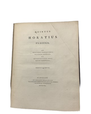 Lot 16 - Foulis Press.- Horatius Flaccus Opera