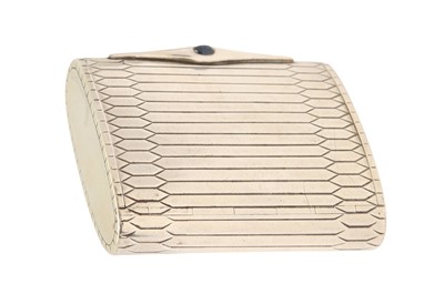 Lot 58 - A MID-20TH CENTURY ITALIAN STERLING SILVER CIGARETTE CASE, MILAN 1944-68 BY CACCHIONE FRATELLI