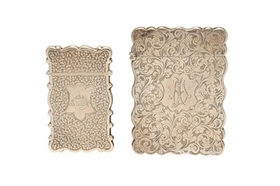 Lot 26 - A VICTORIAN STERLING SILVER CARD CASE, BIRMINGHAM 1893 BY GEORGE UNITE