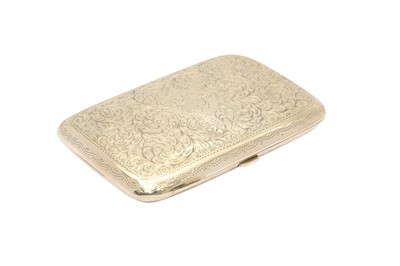 Lot 39 - AN EDWARDIAN STERLING SILVER CIGAR CASE, BIRMINGHAM 1904 BY ZIMMERMAN