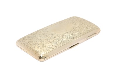 Lot 1164 - A GEORGE V STERLING SILVER CIGAR CASE, BIRMINGHAM 1912 BY JOSEPH GLOSTER LTD