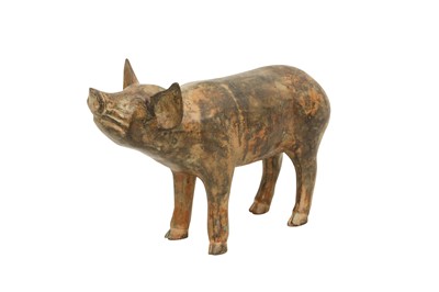 Lot 259 - PIERRE CHENET FOUNDRY (FRENCH, 20TH CENTURY), PIG