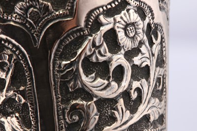 Lot 116 - A late 19th / early 20th century Anglo - Indian silver beaker, Poona or Bombay circa 1900