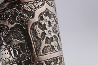 Lot 116 - A late 19th / early 20th century Anglo - Indian silver beaker, Poona or Bombay circa 1900
