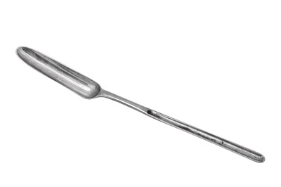 Lot 318 - A George III sterling silver marrow scoop, London 1786 by Hester Bateman
