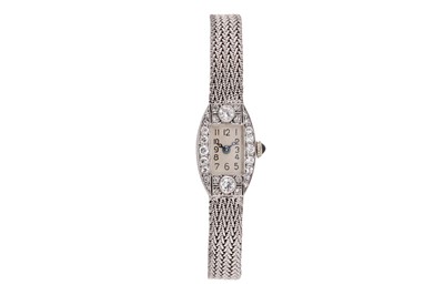 Lot 60 - A diamond cocktail watch