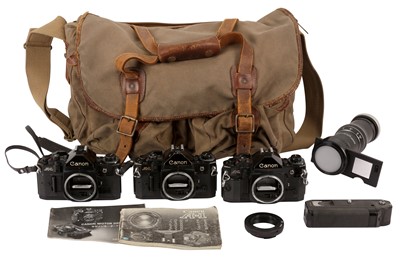 Lot 39 - A Group of Canon A1 SLR Bodies