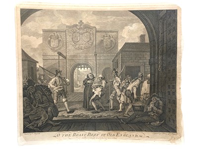 Lot 250 - Hogarth (William) O the Roast Beef of Old England, &c.