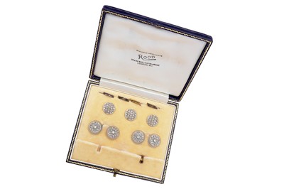 Lot 62 - Rood l A rock crystal and diamond dress set