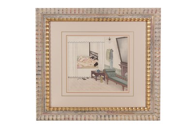 Lot 1072 - TWELVE CHINESE PAINTINGS OF EROTIC ART