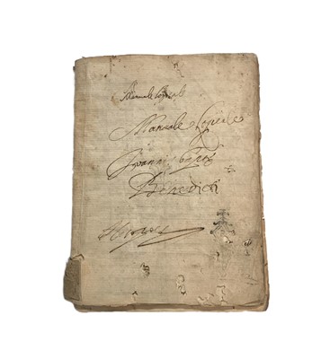 Lot 9 - Benedetti (Giovanni Battista) Manuale di Logica