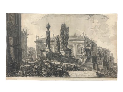 Lot 151 - Piranesi (Giovanni Battista) Veduta del Campidoglio di fianco
