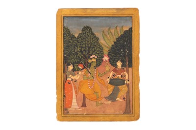 Lot 288 - AN ILLUSTRATION FROM A RAGAMALA SERIES: MALAR RAGINI