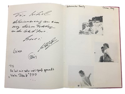 Lot 188 - Comte (Michel) A presentation album of dedications to the photographer