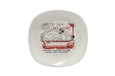 Lot 1095 - A MYOTT NOVELTY CHINA PIN DISH, 1940S
