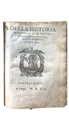 Lot 8 - Bembo (Pietro) Della historia vinitiana
