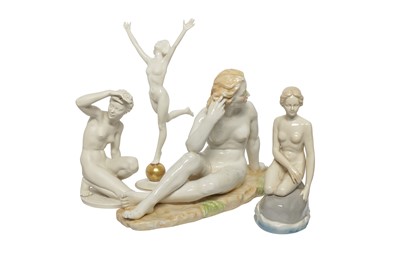 Lot 1141 - GERMAN PORCELAIN EROTIC FIGURINES