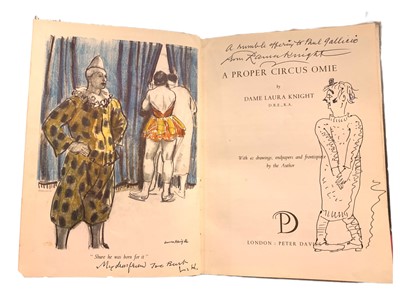 Lot 127 - Knight (Laura).- Presentation Copy with an original drawing