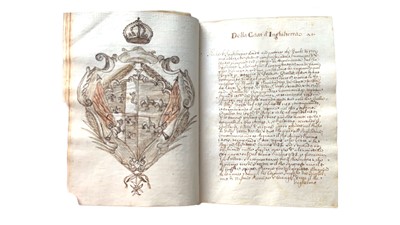 Lot 18 - Heraldry.- Burlamacchi (Federigo) ms